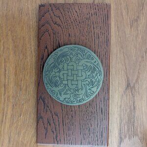 Celtic Lover's Knot Brass Plaque - Handmade Etching - Made in Great Britain